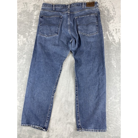 Polo Ralph Lauren Jeans Mens 38x30 Dark Wash Denim Pants Western - Picture 3 of 8